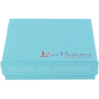 Bracelet Lien Tréssé Rond Bicolore Lurex Doré et Une Perle Or 14 Carats - Turquoise