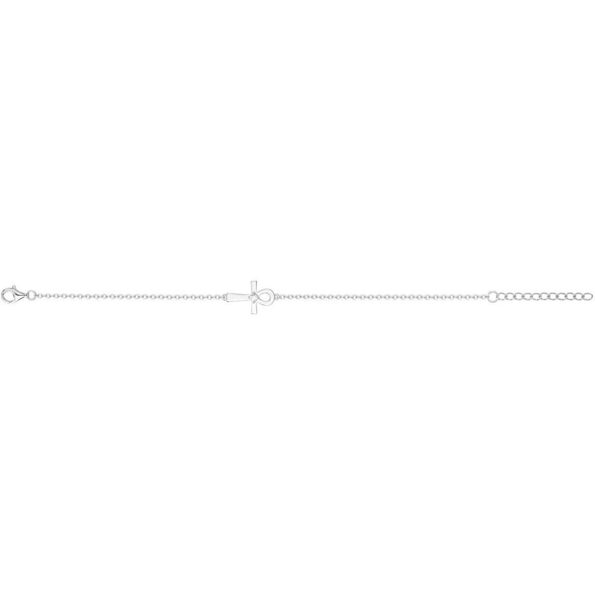 Bracelet en Argent avec oxyde de zirconium blanc
