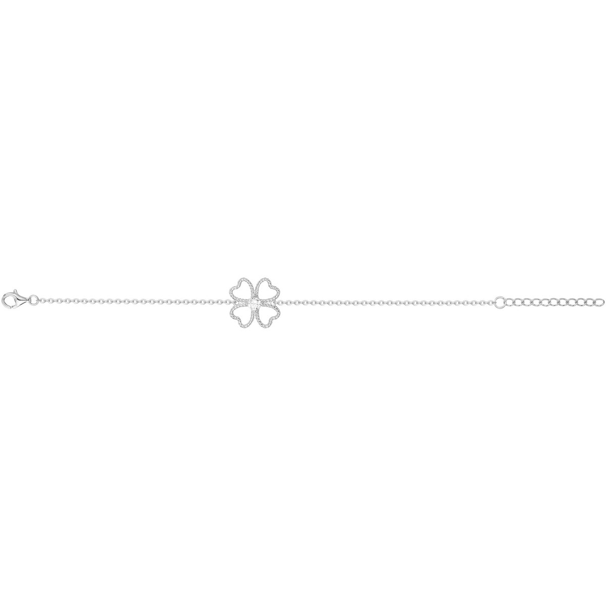 Bracelet en Argent avec oxyde de zirconium blanc