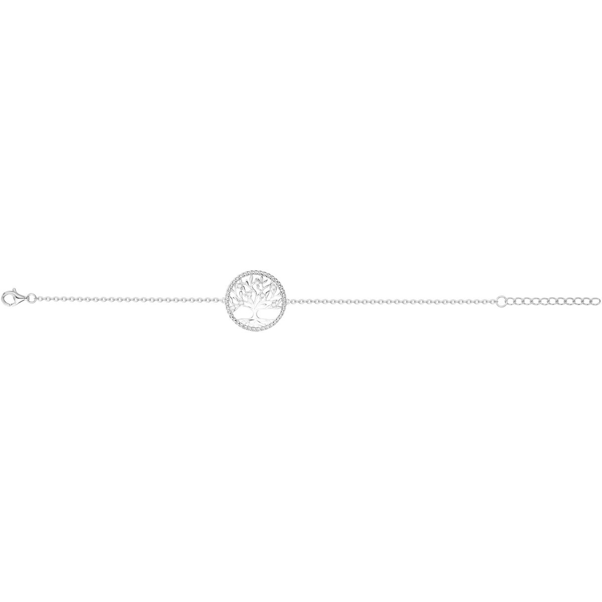 Bracelet en Argent avec oxyde de zirconium blanc