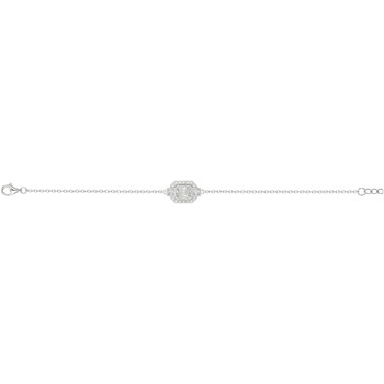 Bracelet en Argent avec oxyde de zirconium blanc