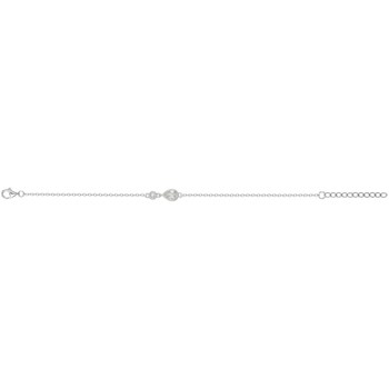 Bracelet en Argent avec oxyde de zirconium blanc