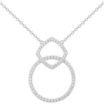 Collier en Argent avec oxyde de zirconium blanc