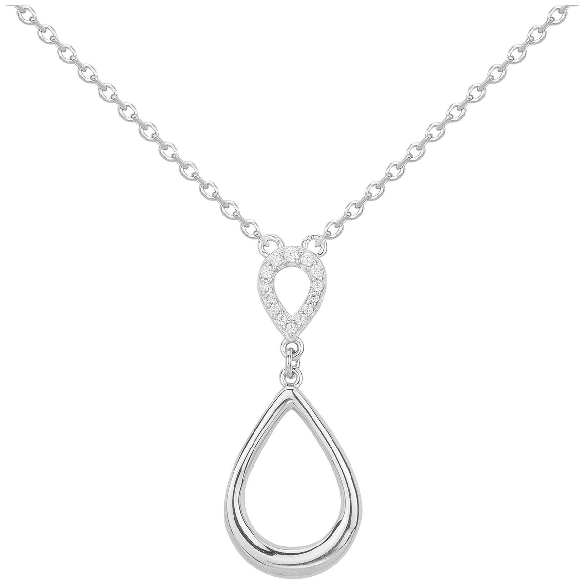 Collier en Argent avec oxyde de zirconium blanc