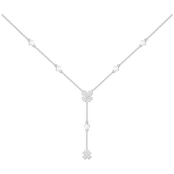 Collier en Argent avec oxyde de zirconium blanc