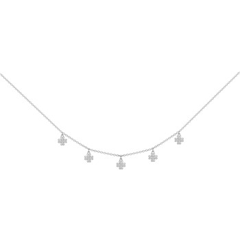 Collier en Argent avec oxyde de zirconium blanc