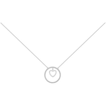 Collier en Argent avec oxyde de zirconium blanc