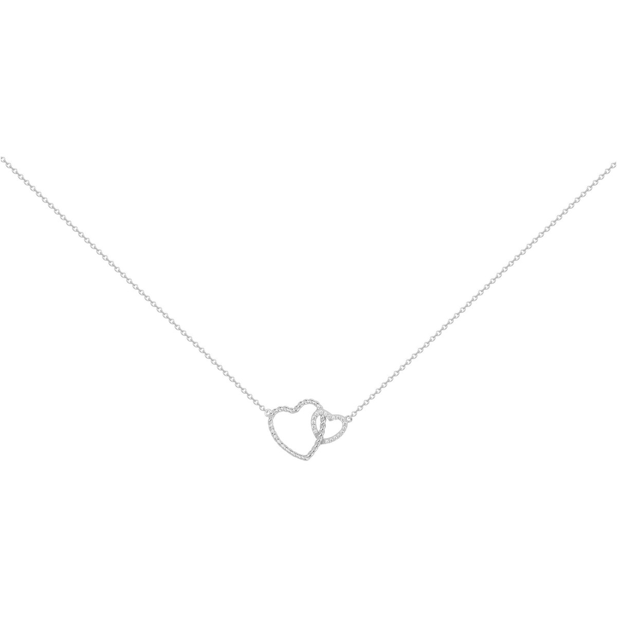 Collier en Argent avec oxyde de zirconium blanc
