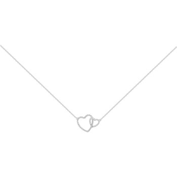 Collier en Argent avec oxyde de zirconium blanc