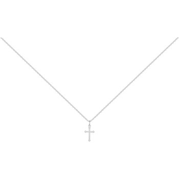Collier en Argent avec oxyde de zirconium blanc