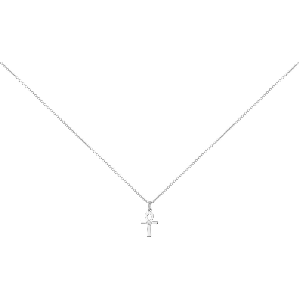 Collier en Argent avec oxyde de zirconium blanc