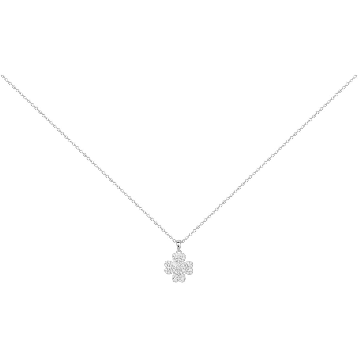 Collier en Argent avec oxyde de zirconium blanc