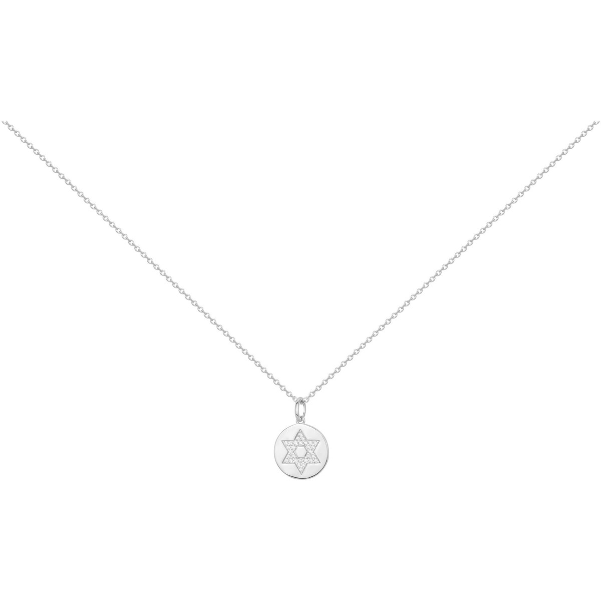 Collier en Argent avec oxyde de zirconium blanc