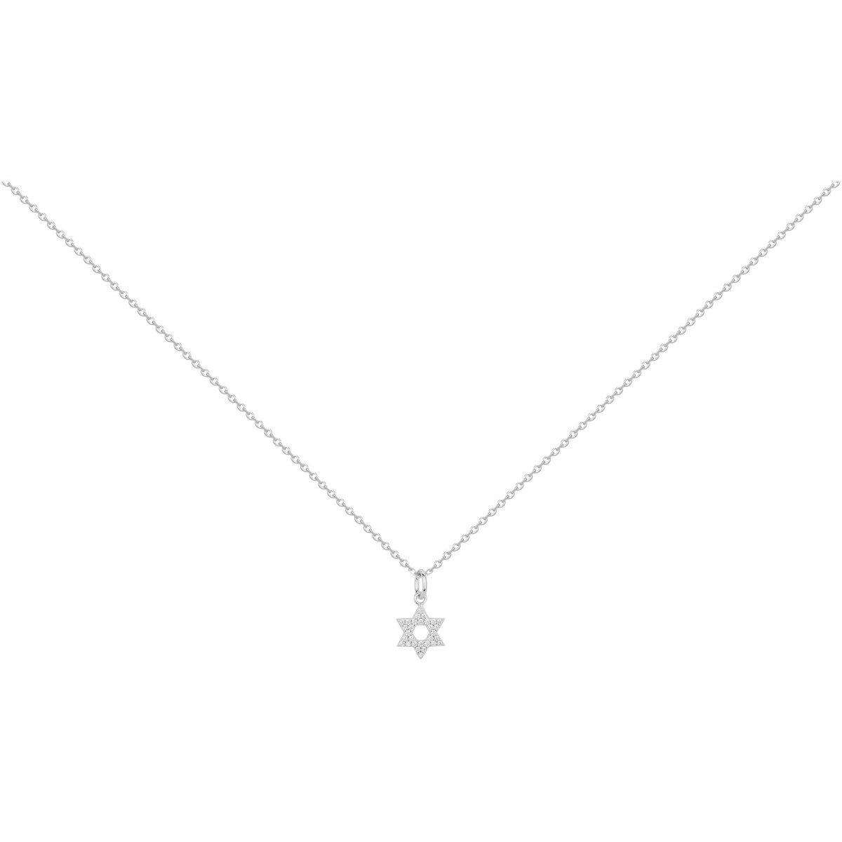 Collier en Argent avec oxyde de zirconium blanc