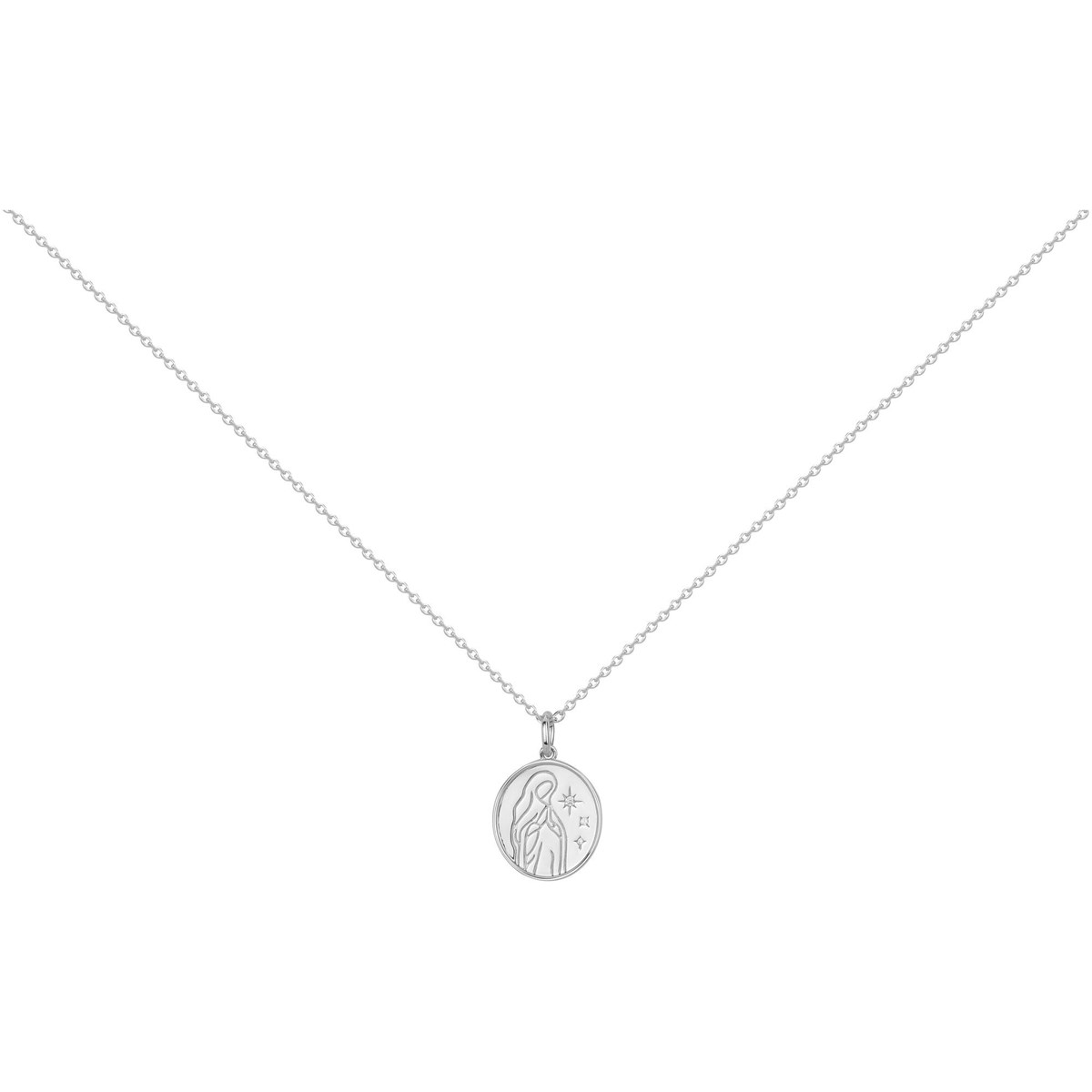 Collier en Argent avec oxyde de zirconium blanc