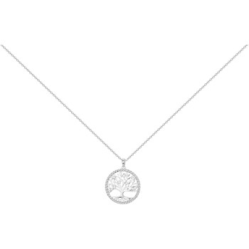 Collier en Argent avec oxyde de zirconium blanc
