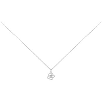 Collier en Argent avec oxyde de zirconium blanc