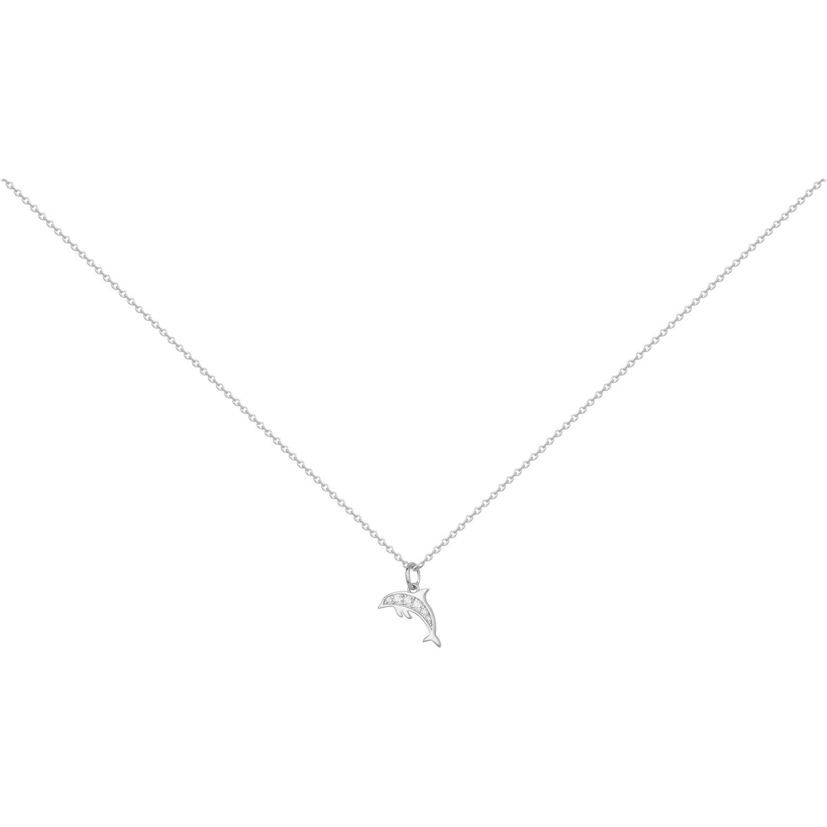Collier en Argent avec oxyde de zirconium blanc