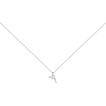 Collier en Argent avec oxyde de zirconium blanc
