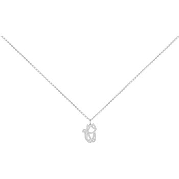 Collier en Argent avec oxyde de zirconium blanc