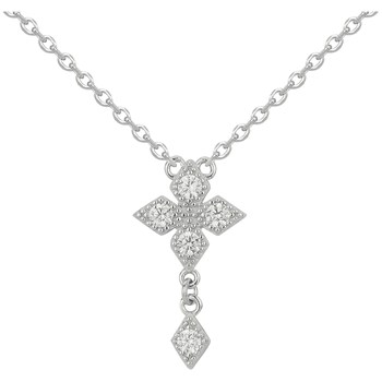 Collier en Argent avec oxyde de zirconium blanc