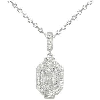 Collier en Argent avec oxyde de zirconium blanc