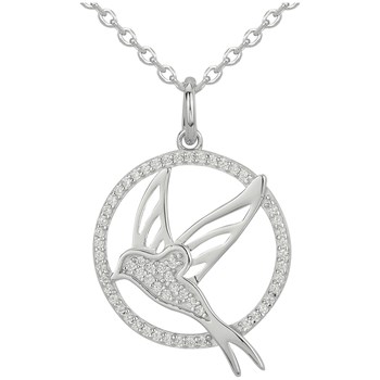 Collier en Argent avec oxyde de zirconium blanc