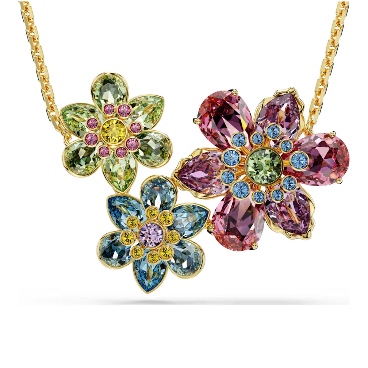Pendentif Swarovski Idyllia trois fleurs