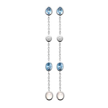 Boucles d'oreilles Brillaxis argent rhodié
Oxyde bleu ciel