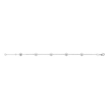 Bracelet Brillaxis argent rhodié soleil