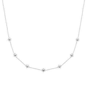 Collier Brillaxis argent rhodié soleil