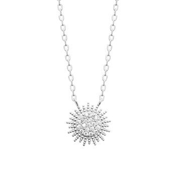 Collier Brillaxis argent soleil oxydes