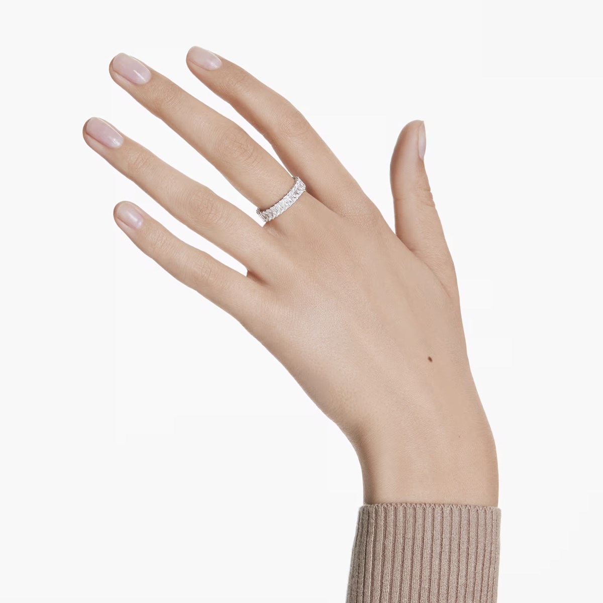 Bague Swarovski Matrix taille baguette 60 - vue 2