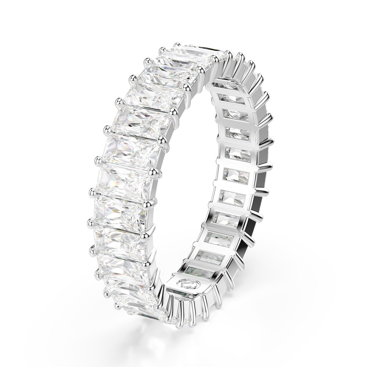 Bague Swarovski Matrix taille baguette 60 - vue 3