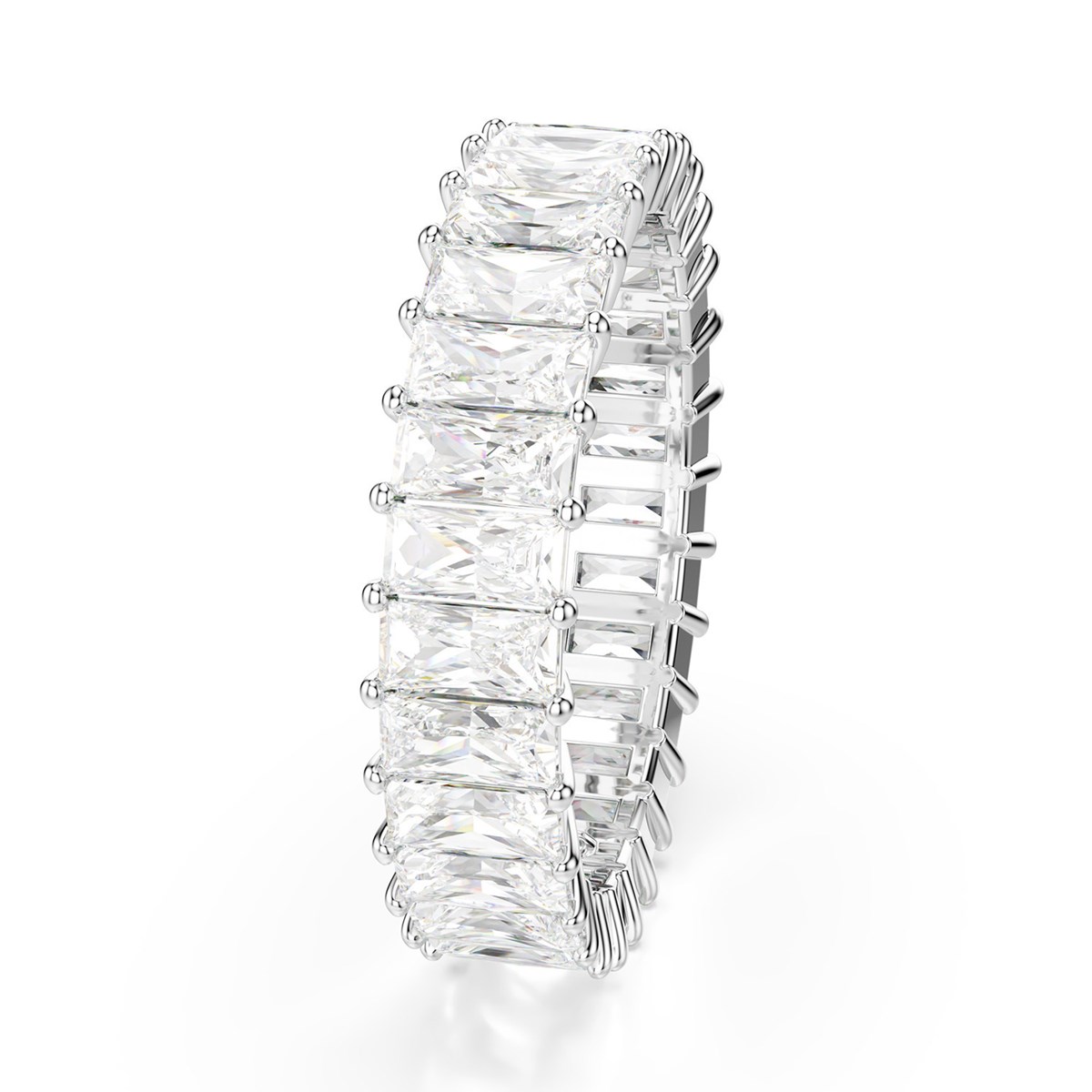 Bague Swarovski Matrix taille baguette 60 - vue 4