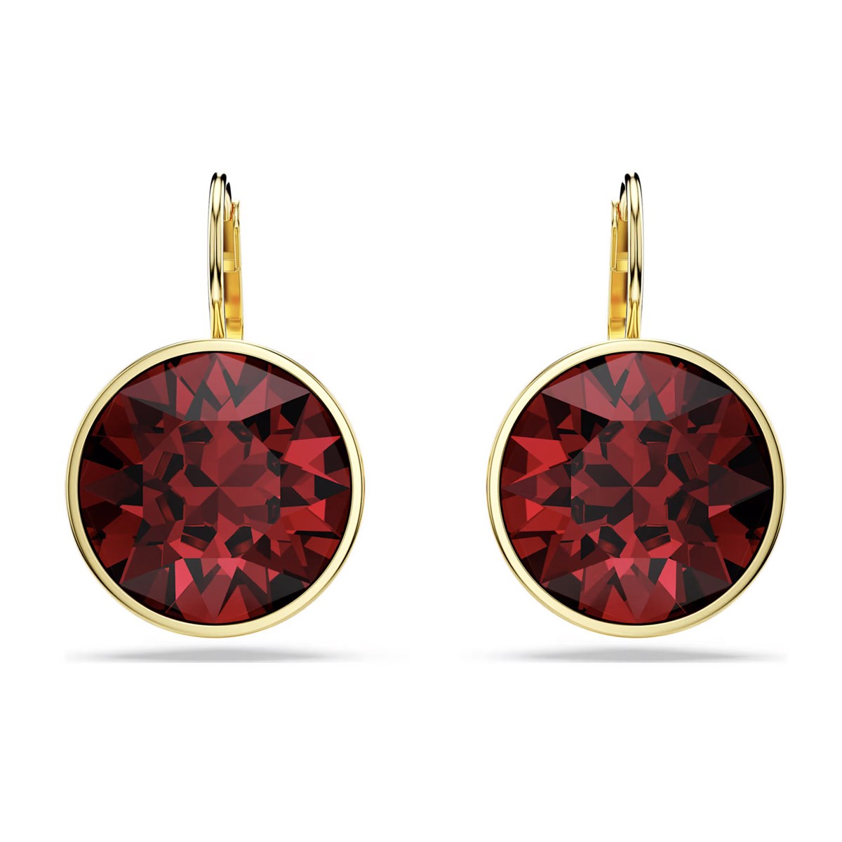 Boucles d'oreilles Swarovski Bella doré rouge