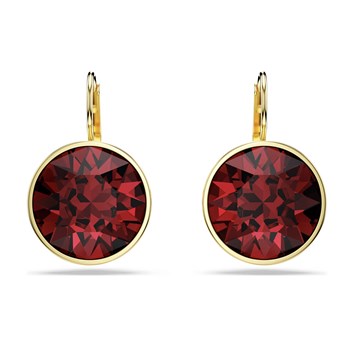 Boucles d'oreilles Swarovski Bella doré rouge