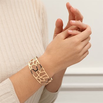 Manchette évasée Les Georgettes Girafe dorée 30mm
Collection Les Essentielles +