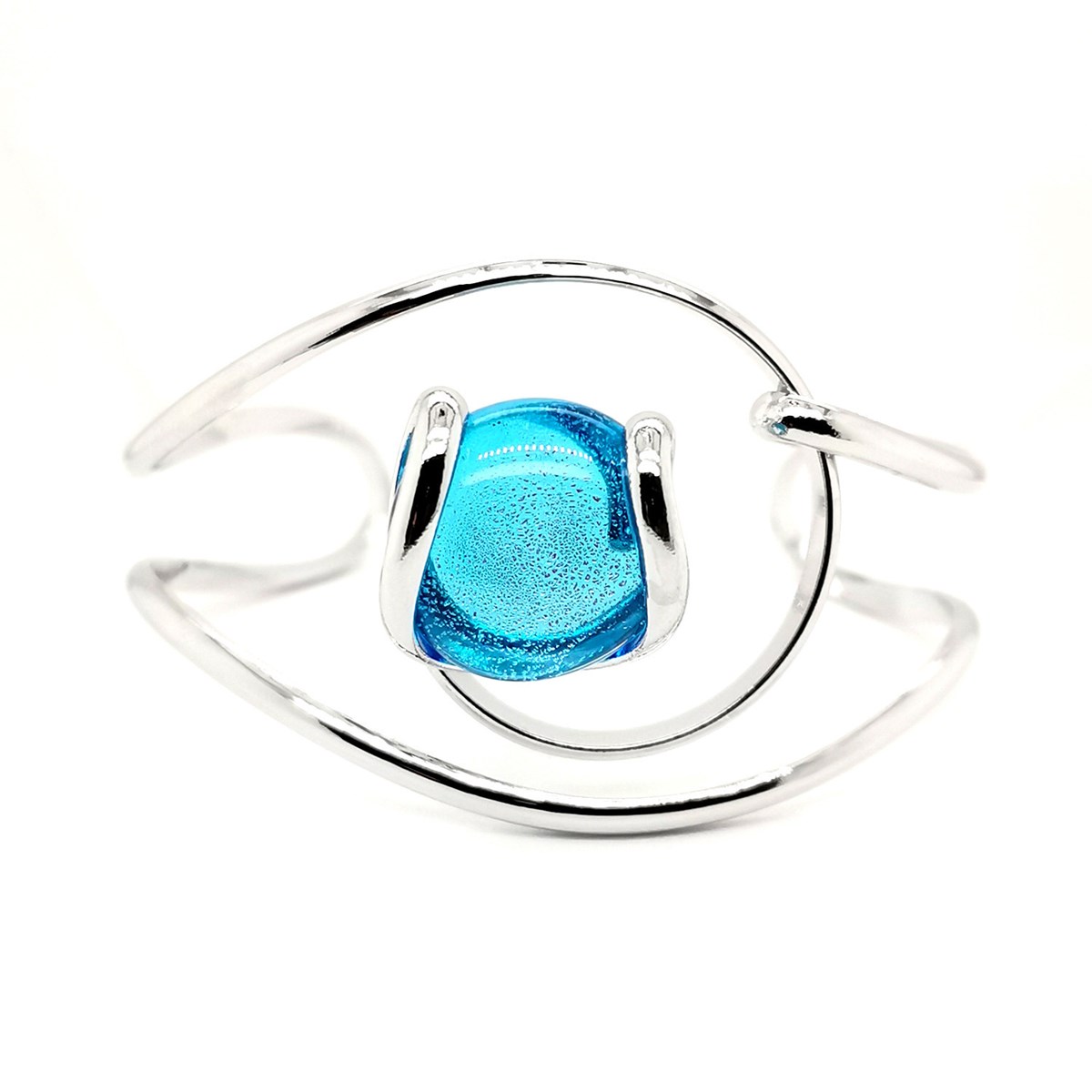 Bracelet jonc Andréa Marazzini Nautilus turquoise