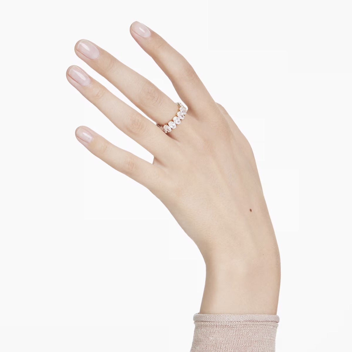 Bague Swarovski Matrix dorée taille ovale 55 - vue 2