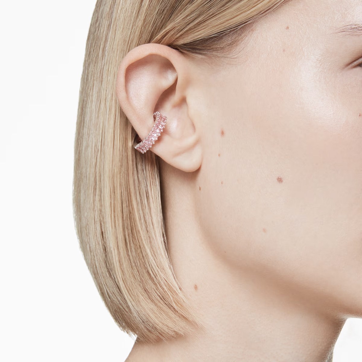 Manchettes d'oreilles Swarovski Matrix roses - vue 2