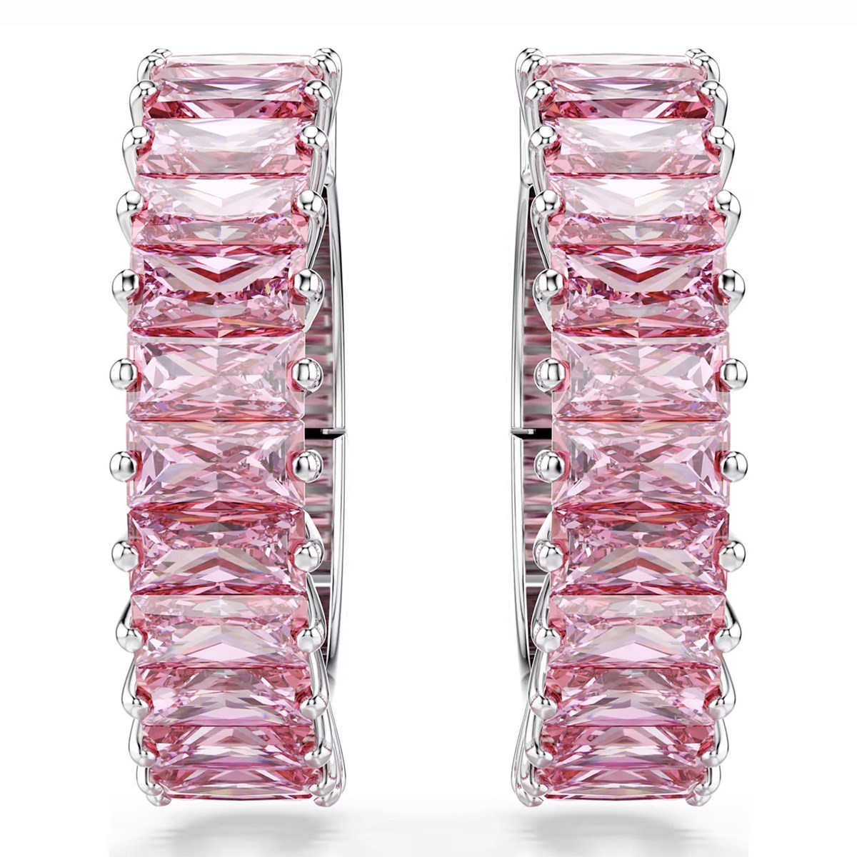 Manchettes d'oreilles Swarovski Matrix roses - vue 3