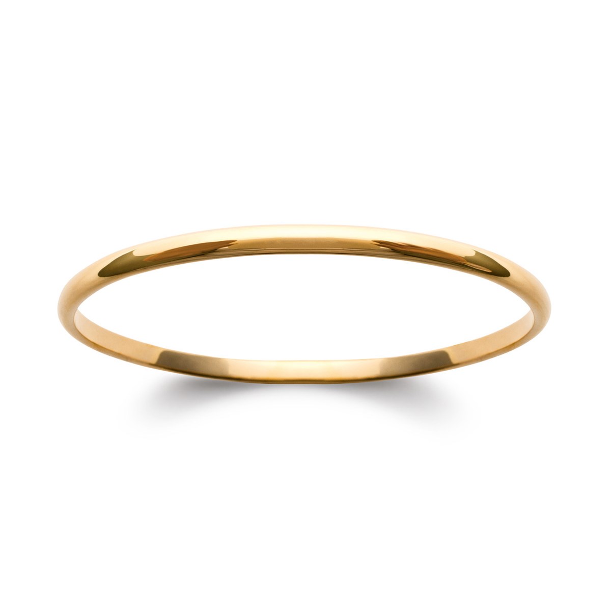 Bracelet jonc Brillaxis plaqué or 4 mm