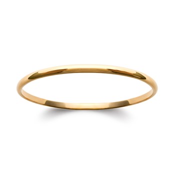 Bracelet jonc Brillaxis plaqué or 4 mm