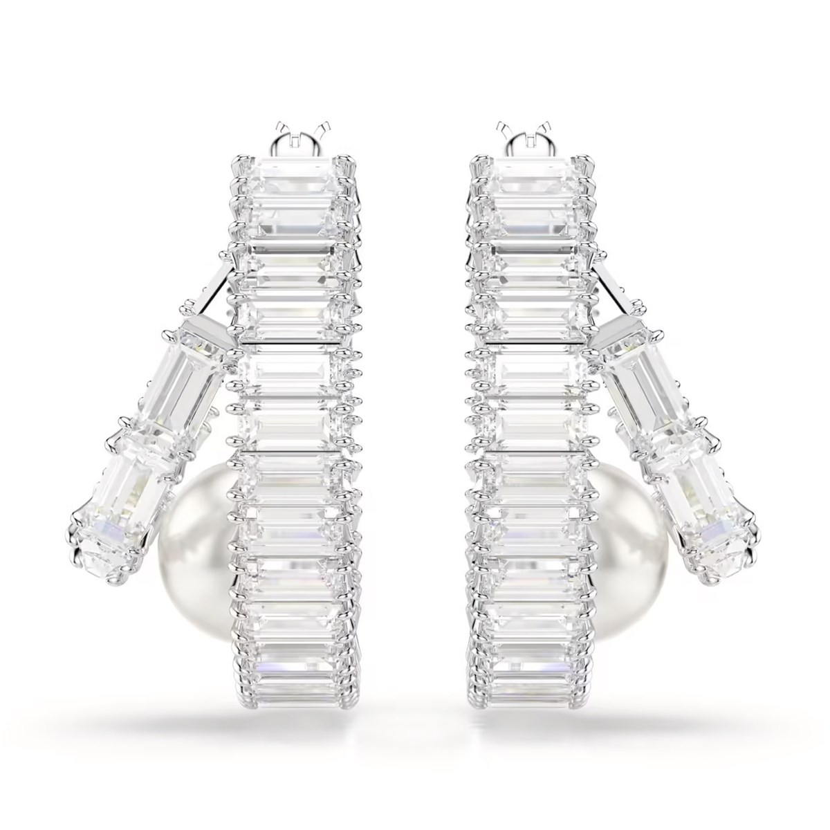 Créoles Ariana Grande x Swarovski Crystal Pearls_x000D_
cristaux taille baguette - vue 3