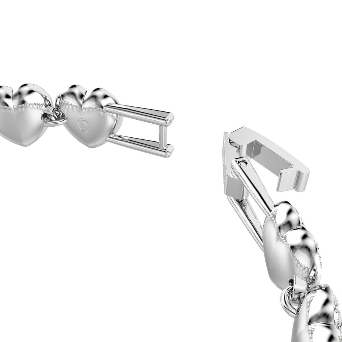 Bracelet Tennis Ariana Grande x Swarovski Angelic_x000D_
coeurs argentés - vue 3