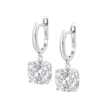 Boucles d'oreilles Lotus Silver oxyde blanc