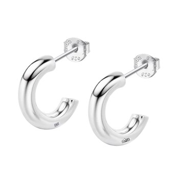 Créoles Lotus Silver argent 15 mm