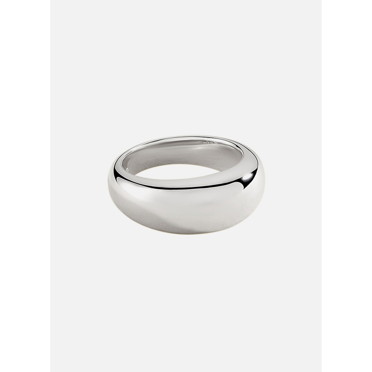 Bague bombée Agatha Alexine argent rhodié - vue 3
