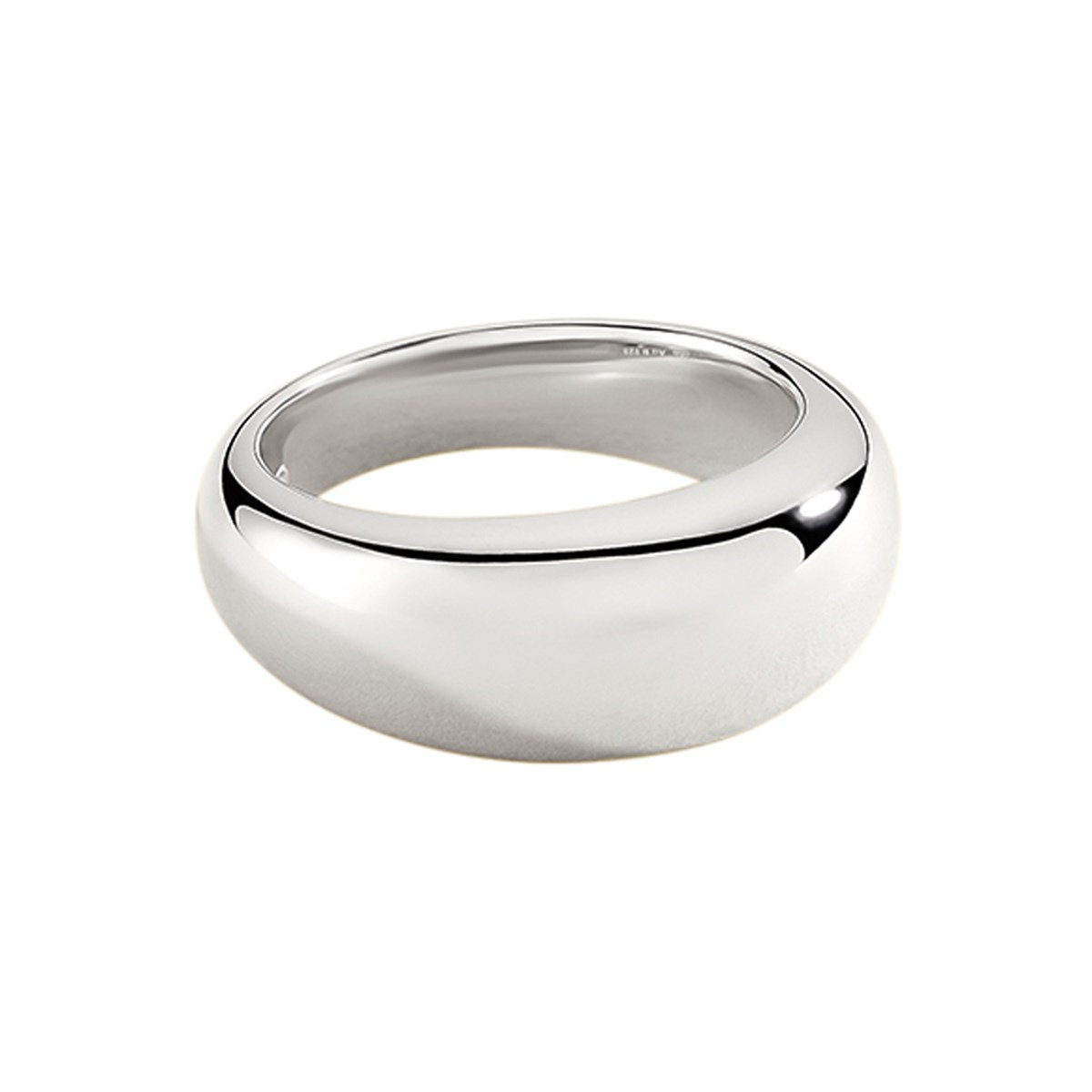 Bague bombée Agatha Alexine argent rhodié - vue 4